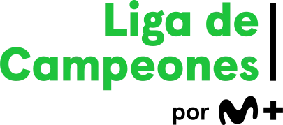 Logo de Liga de Campeones por M+
