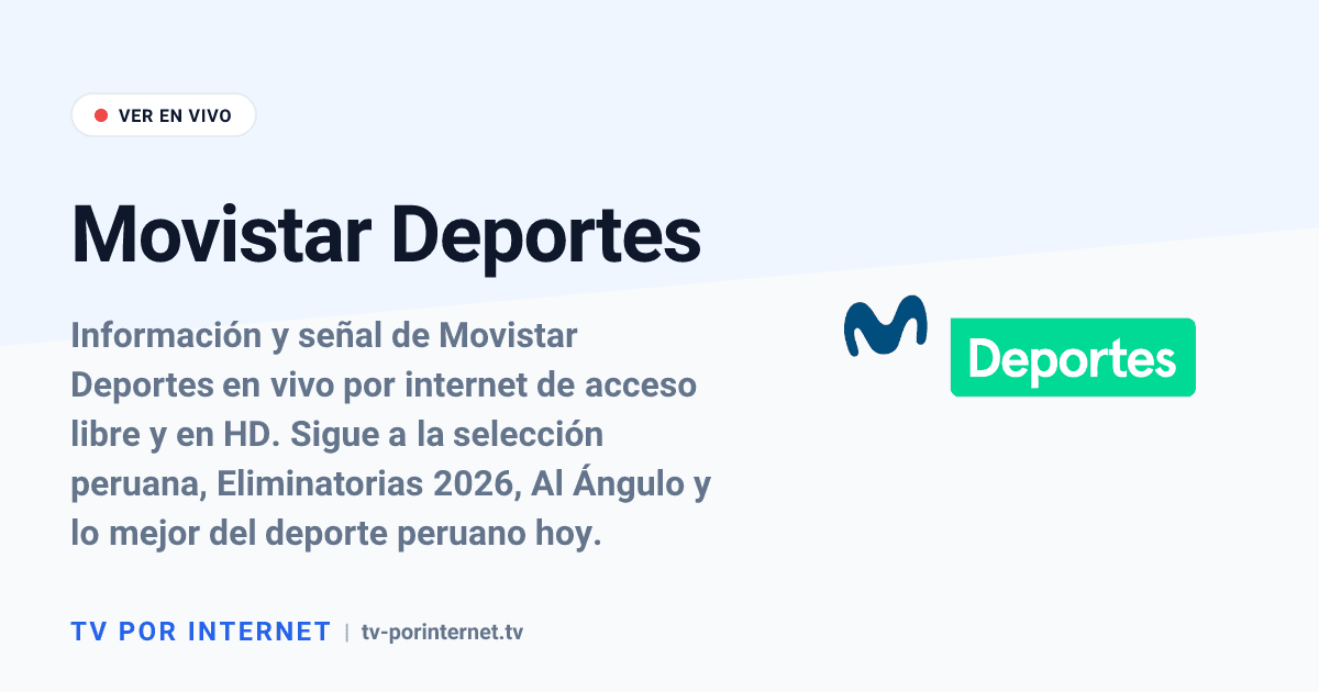 Movistar Deportes en vivo: La casa de la selección peruana y el deporte ...