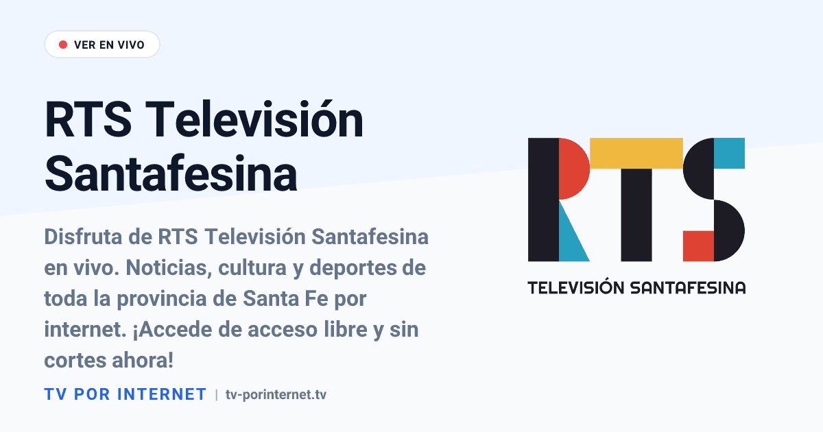 Tv Rts RTS Televisión Santafesina en vivo: La señal pública de todos los ...