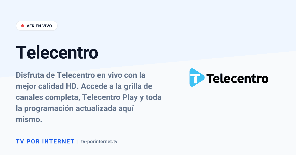 Telecentro Programación Telecentro en vivo: La guía definitiva para ver toda la programación ...